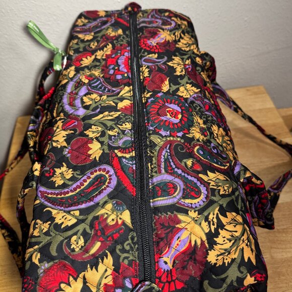 Vera Bradley Original Duffel Bag in Midnight Garden Paisley NWT - Picture 7 of 10